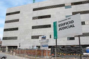 La ciudad de la Justicia cuando aún estaba en construcción. 