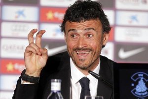 Luis Enrique, en rueda de prensa.
