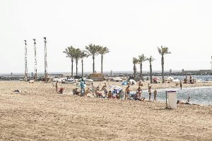 Playa de Almería capital el pasado verano