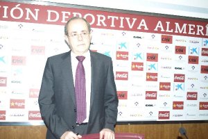 Mariano, nada más acabar la rueda de prensa.