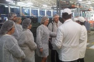 La presidenta del Ifapa durante su visita a La Unión.