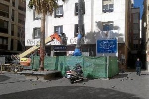 Obras en el edificio del antiguo sanatorio Virgen del Mar.