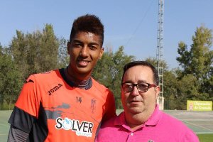 Eddy Silvestre y el concejal roquetero José Juan Rubí.