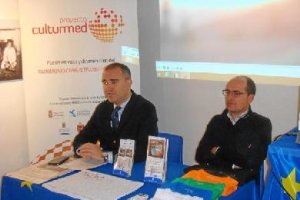 Amós García y Francisco Álvarez durante la reunión en Fondón.