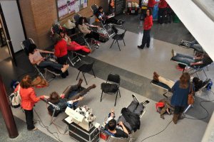 Colecta de sangre en la Universidad de Almería.