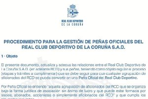 Toda la información para los peñistas en la web del Deportivo.