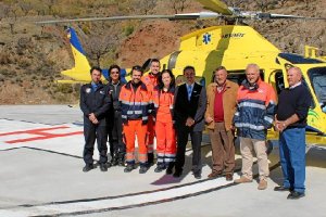 Alfredo valdivia visita la helisuperficie. 
