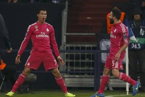 Cristiano Ronaldo, celebrando el 0-1 en Alemania.