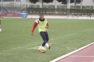 Wellington Silva en el entreno de este miércoles.