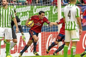 Jordi Figueras en el Osasuna-Betis de la pasada temporada.