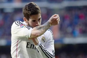 Isco celebrando el 1-0 ante el Deportivo.