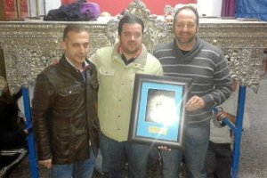 Hermano mayor y capataces de la cofradía de El Amor. 