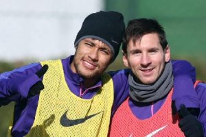 Messi y Neymar. 