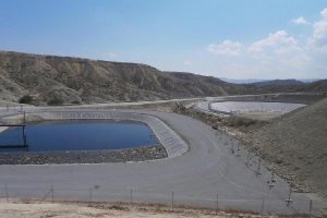 Instalaciones pertenecientes al vertedero de residuos en el municipio de Albox