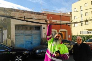 Situación de parte del cableado del barrio