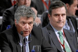 Ángel María Villar y Miguel Cardenal en otros tiempos mejores para ambos.