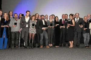 Foto de familia de los premiados (Imagen: Antonio Santos).