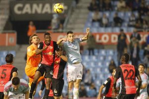 Julián, en el partido Celta-Almería.