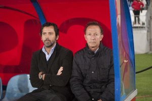 Quique Sánchez Flores (izquierda).