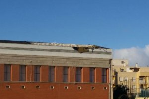 Techumbre desprendida en Albox