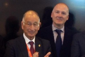 Amat y Jiménez en uno de los actos de ayer.