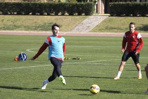 Javier Espinosa en el campo Anexo.