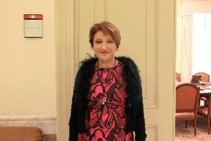 Molina, en la sede del CGPJ.