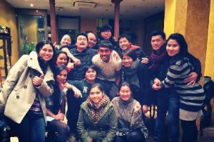 Una cena entre amigos con Teerasil.