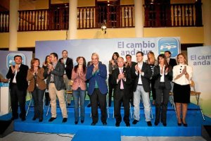 Candidatos del PP en 2012.