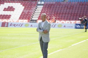 Miguel Rivera, entrenador del Almería B.
