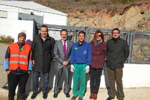 El delegado en su visita a Lubrín