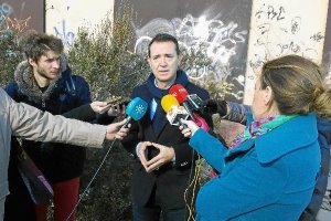 El candidato del PSOE a la Alcaldía, Juan Carlos Pérez Navas