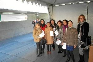 Miembros del Colegio de Abogados en la Ciudad de la Justicia de Almería. 