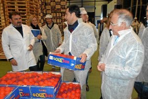 Fernando Cuadrado, en un momento de la visita.