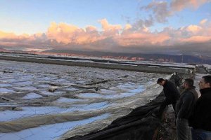 La zona afectada recibió más de 60 litros de agua