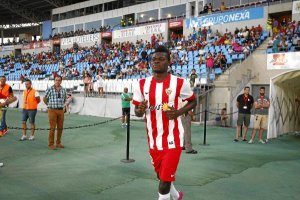 Thomas, cedido al Almería por el Atlético de Madrid, tiene la cláusula del miedo.