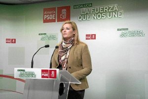 Teresa Piqueras durante la rueda de prensa ofrecida ayer en Almería.