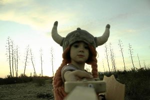 La niña de tres años que protagoniza el vídeo.