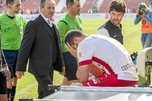 Fran Vélez dio el susto en la recta final del Almería-Sevilla.