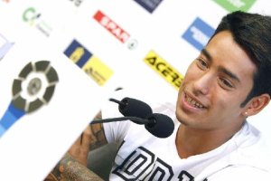 El delantero de Las Palmas.