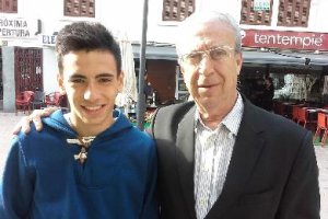 Con Miguel Sánchez.