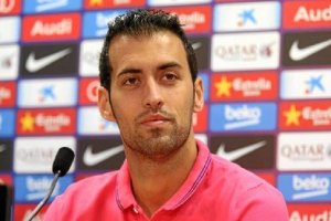 Busquet en rueda de prensa.