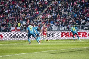 Corona, en el Almería-Sevilla.