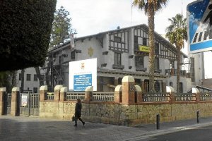 Obras en la conocida como Casa Vasca.