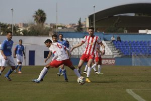 Una jugada del partido.