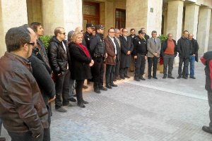 Concentración ante la Subdelegación.