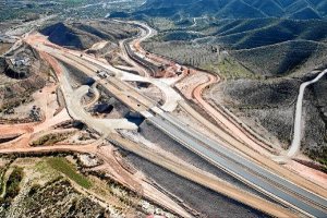 Aspecto de la autovía en el tramo de la variante de Albox.