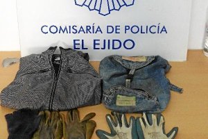 Material incautado por la Policía Nacional.