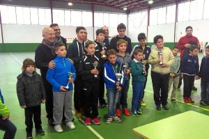 Vencedores del torneo con José Juan Rubí.