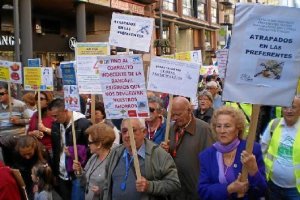 Manifestación de preferentistas.